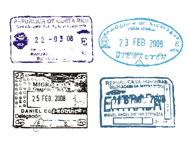 Passport stamps