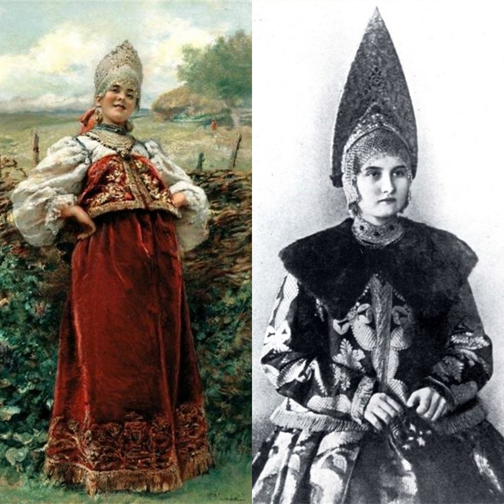 Женщина в костромском праздничном костюме (г. Галич)
