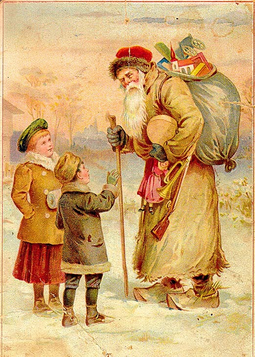 Вот так изображали деда Мороза в начале ХХ века