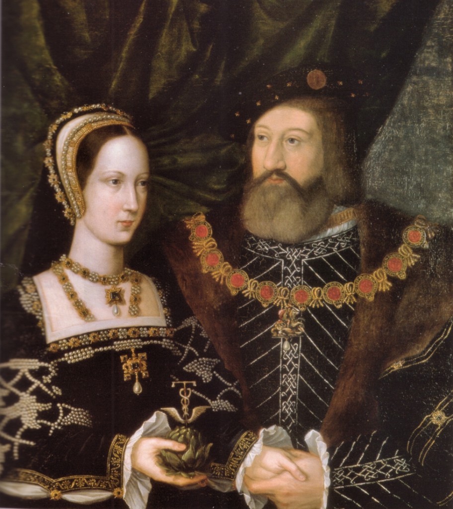 Мария Тюдор и её второй супруг Чарльз Брэндон, 1-й герцог Саффолк. Художник Ян Госсарт, ок. 1516 г.
