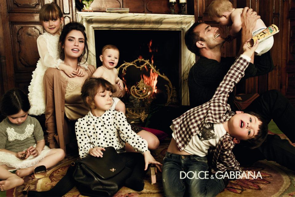 1-Enrique Palacios and Bianca Balti for Dolce & Gabbana Baby Campaign by Giampaolo Sgura