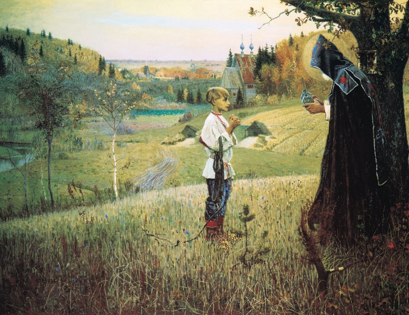 М. В. Нестеров, «Видение отроку -Варфоломею», 1889-1890