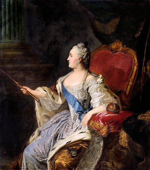 Коронационный портрет Екатерины II. Ф. Рокотов, 1763
