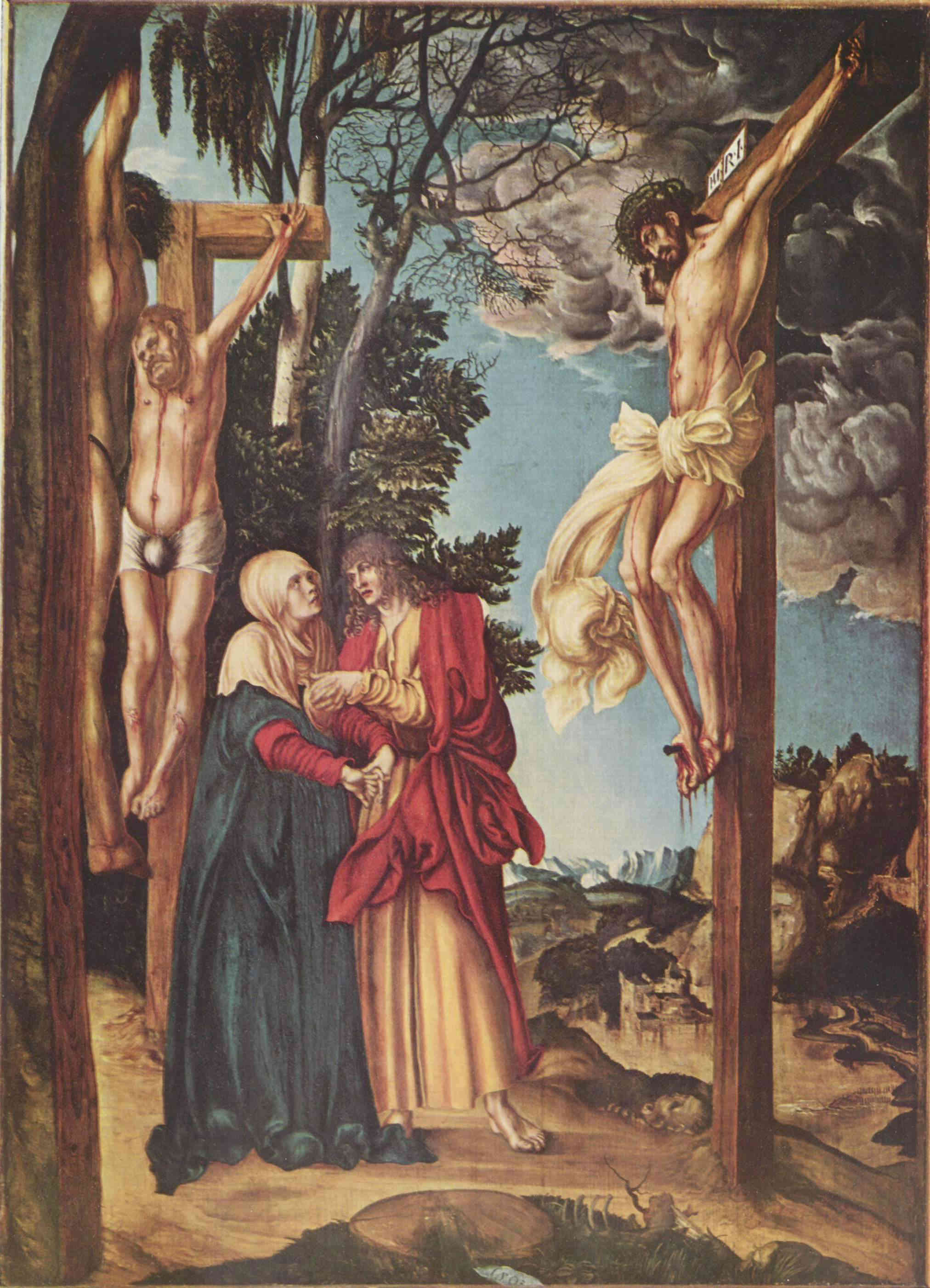 «Распятие Христа». 1503. Старая пинакотека, Мюнхен