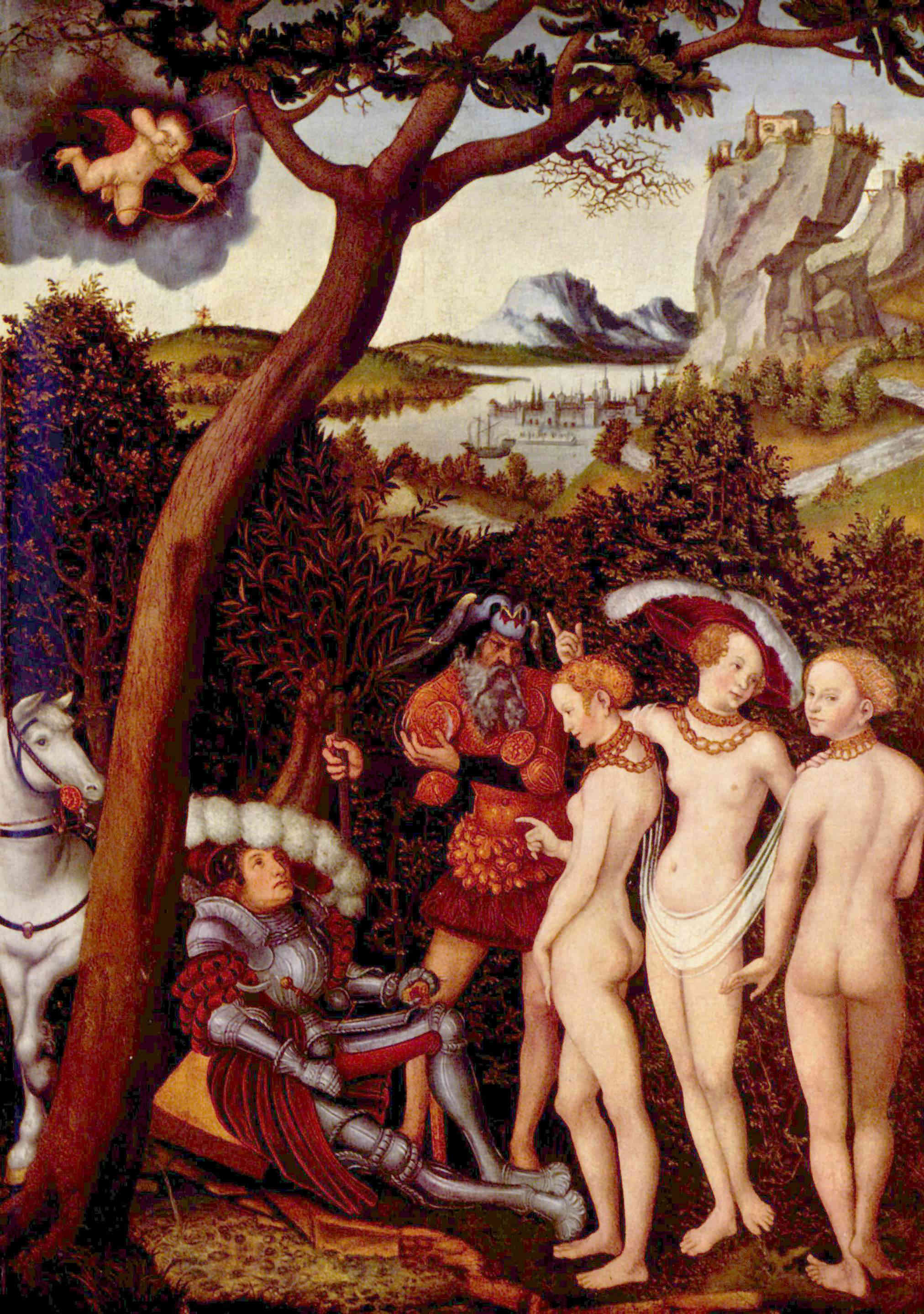 «Суд Париса», 1528 г., музей Метрополитен, Нью-Йорк