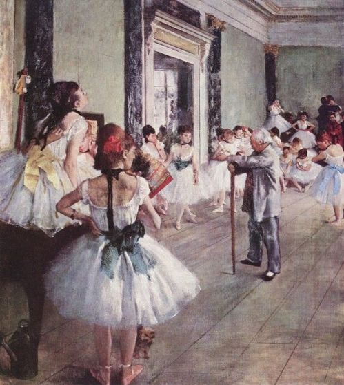 Урок танцев. 1873—1875 гг. Музей Орсе, Париж.