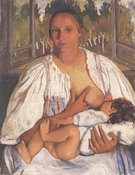 Кормилица с ребенком. 1912.