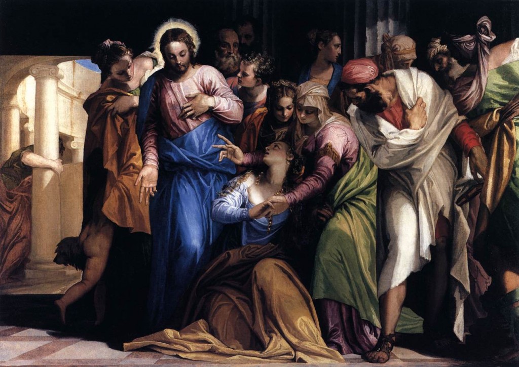 Паоло Веронезе. «Прощение Марии Магдалины», 1547.