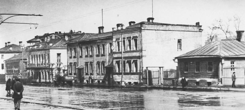 Большая Калужская улица в Москве. Фотография начала 1950-х годов