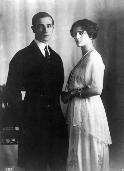 Феликс Юсупов со своей невестой Ириной Александровной, 1913