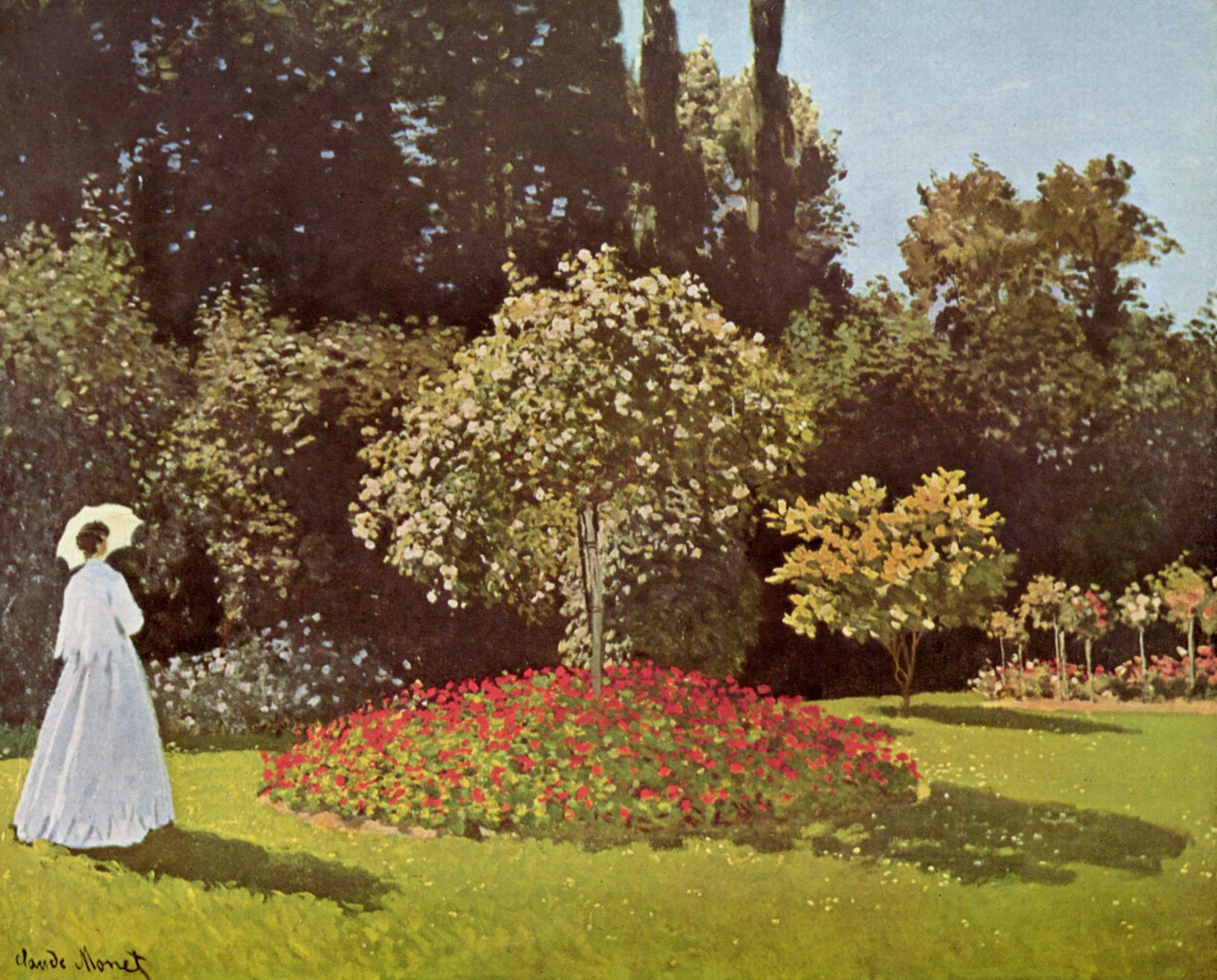 Клод Моне Дама в саду.Сент-Адресс.1866